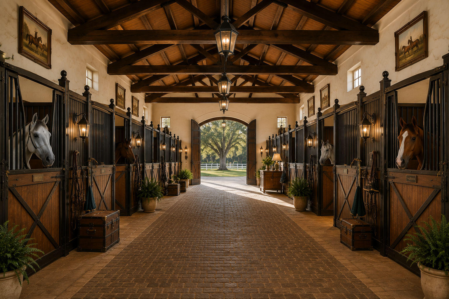 Barn interior