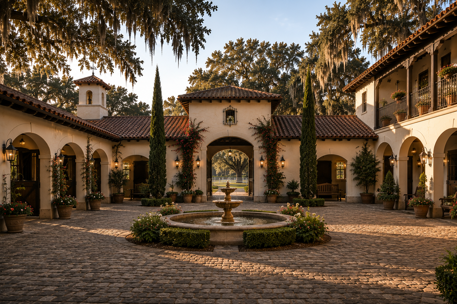 The courtyard