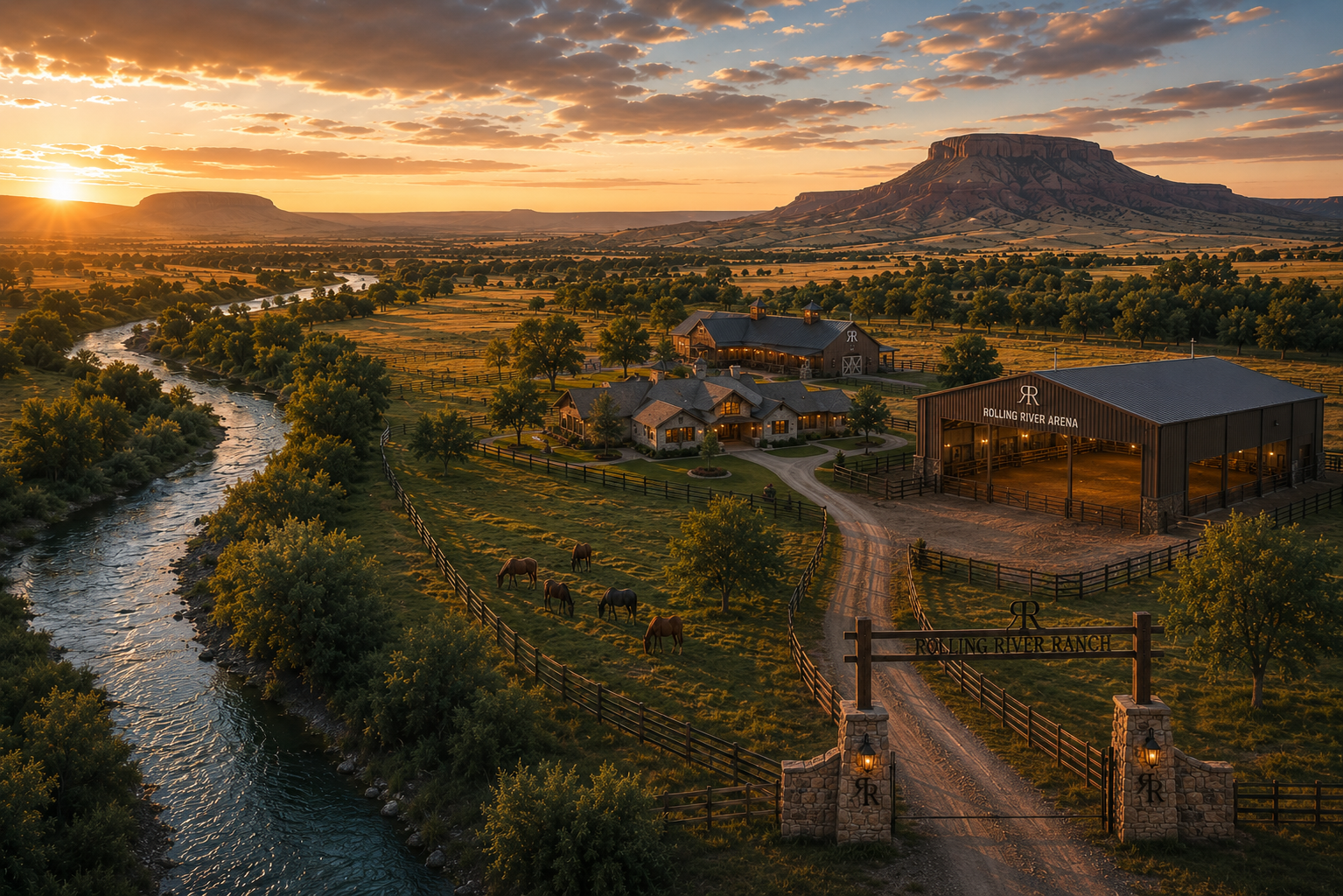 Rolling River Ranch landscape