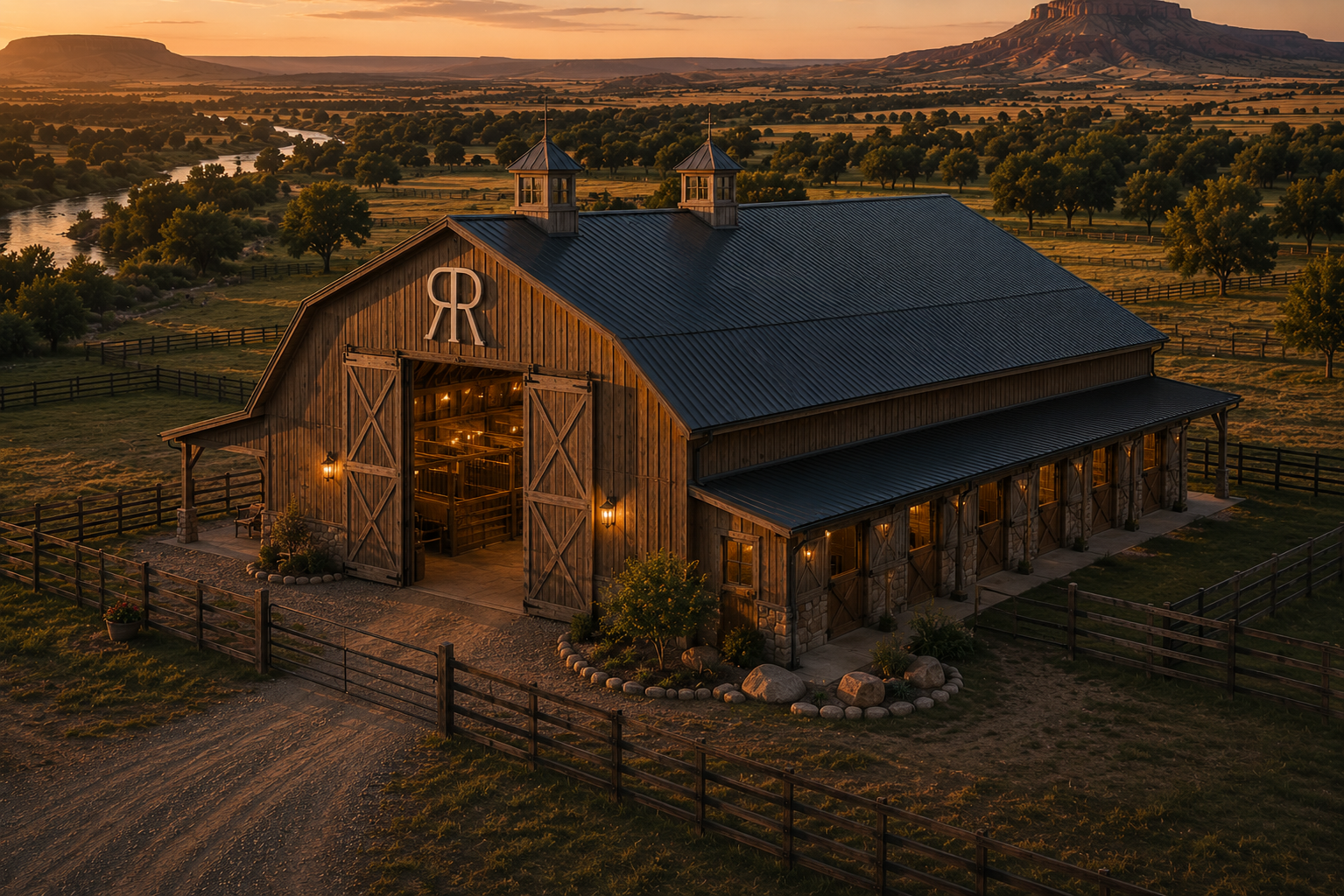 The barn
