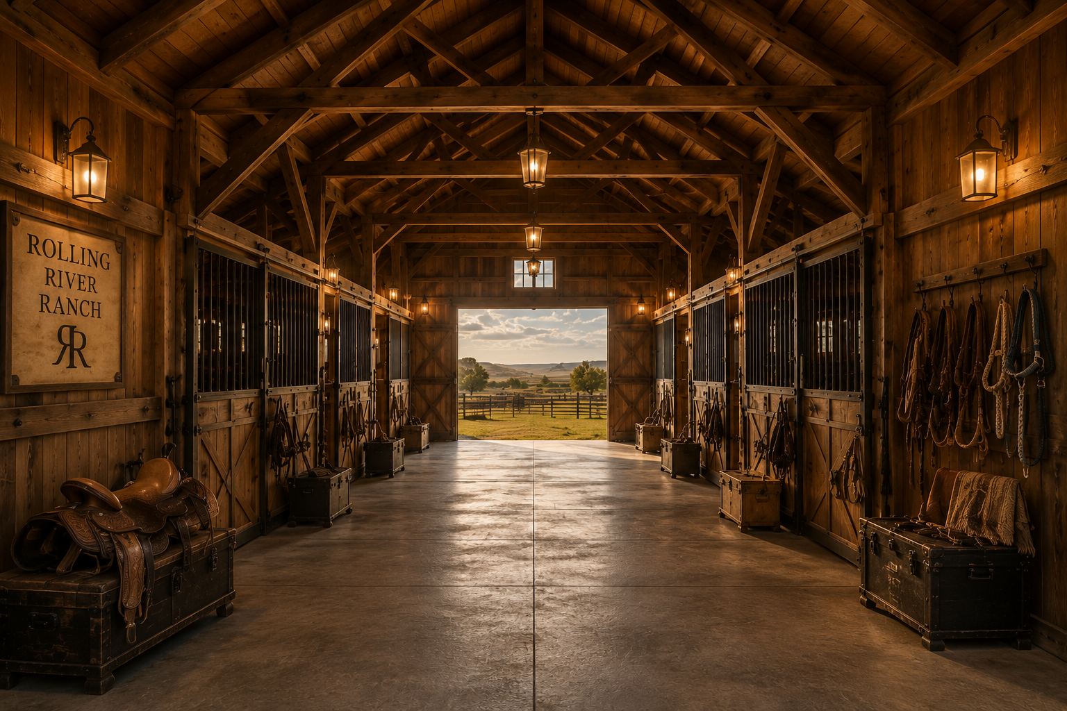 Barn interior